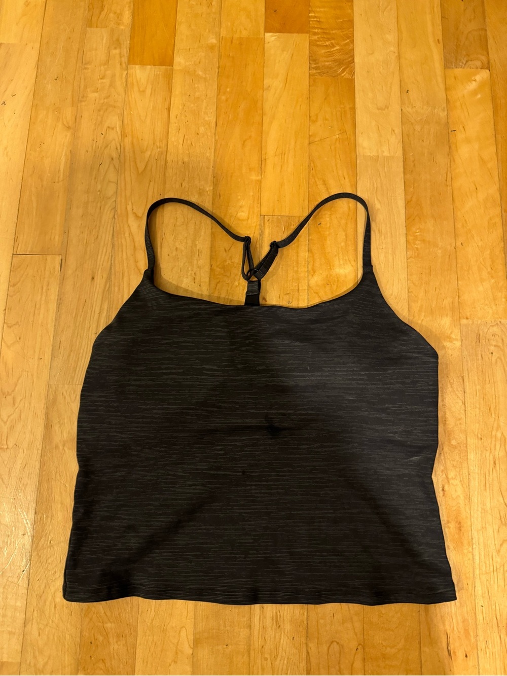 Outdoor Voices Longline Sports Bra Heather Black – Good Condition - Size Large